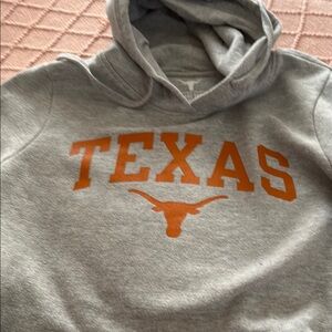 Gray Texas Hoodie with Orange Print